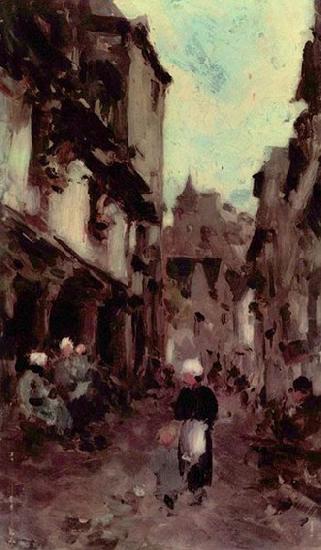 Nicolae Grigorescu Strabe in Dinan China oil painting art